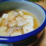 豆腐とエリンギの中華スープ